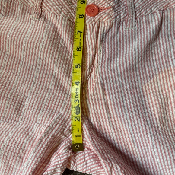 GUC Women's (Juniors) size 7 shorts, red, silver, white stripes. - Picture 5 of 8